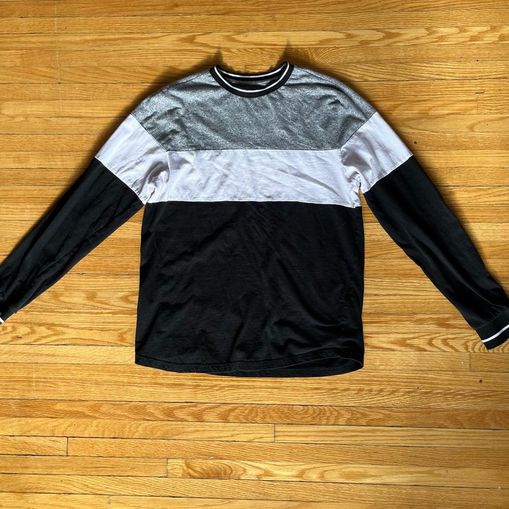 Men's Broken Threads striped longsleeve t-shirt